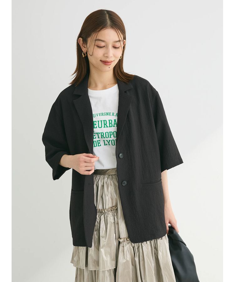 Green Parks「多段カレッジロゴボックスTシャツ」|Tシャツ・カットソー|