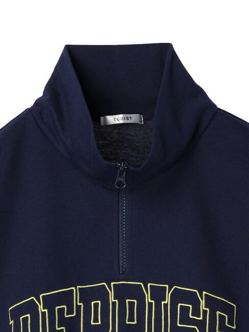 Green Parks「EGOIST　ハーフZipロゴ5分袖プルオーバー」|Tシャツ・カットソー|