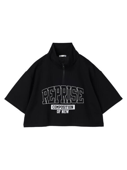 Green Parks「EGOIST　ハーフZipロゴ5分袖プルオーバー」|Tシャツ・カットソー|