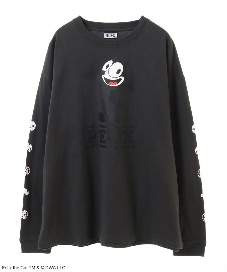 Green Parks「■FELIX 袖フェイスpt ロンTEE」|Tシャツ・カットソー|