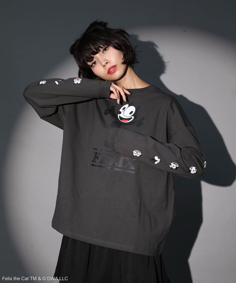 Green Parks「■FELIX 袖フェイスpt ロンTEE」|Tシャツ・カットソー|