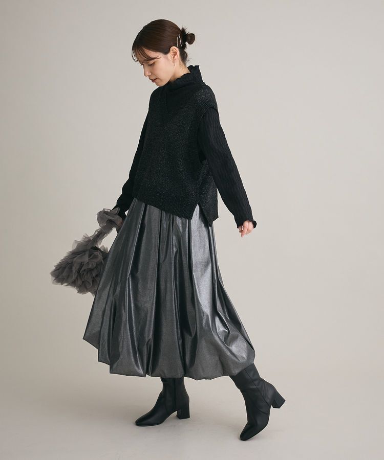 Green Parks「・Petit Fleur ジャカードハイネックロンTEE」|Tシャツ・カットソー|