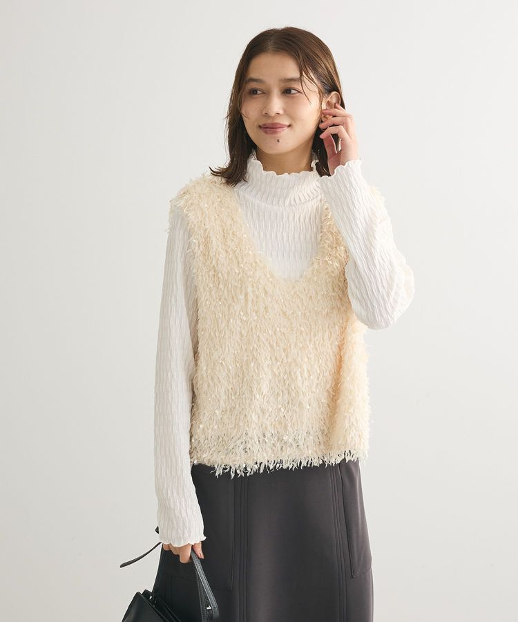 Green Parks「・Petit Fleur ジャカードハイネックロンTEE」|Tシャツ・カットソー|