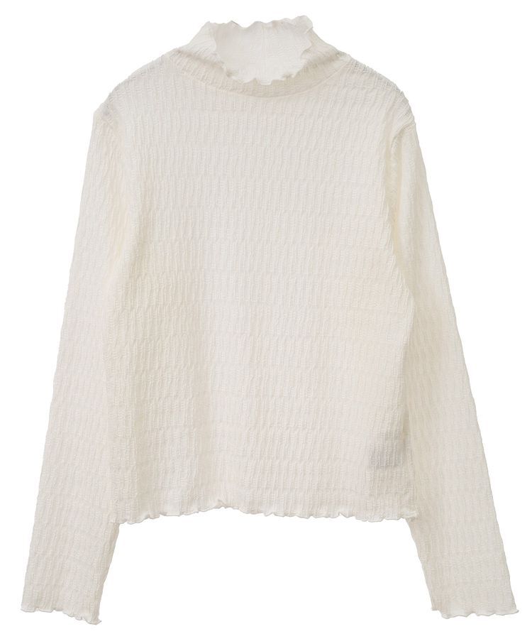 Green Parks「・Petit Fleur ジャカードハイネックロンTEE」|Tシャツ・カットソー|