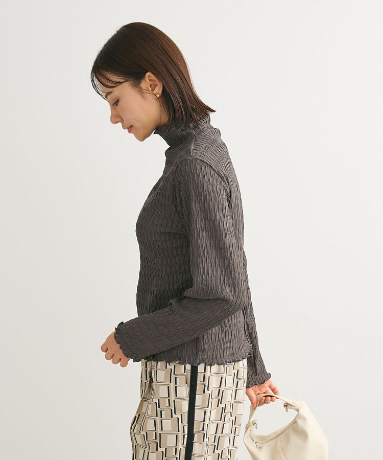 Green Parks「・Petit Fleur ジャカードハイネックロンTEE」|Tシャツ・カットソー|