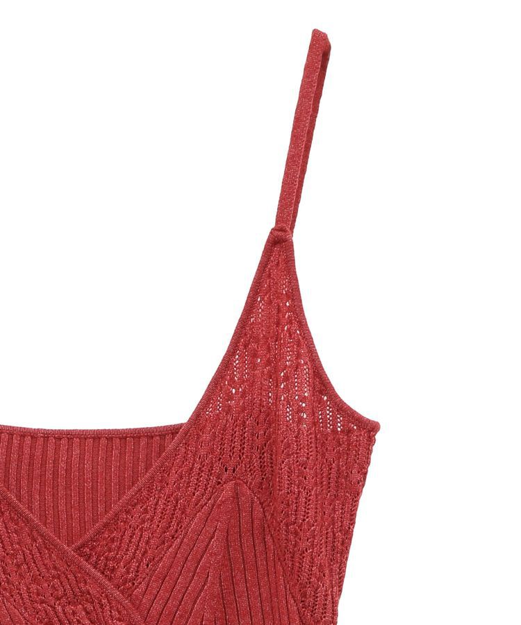 AnriettMusee「レース編み風ビスチェキャミワンピース」|ワンピース|