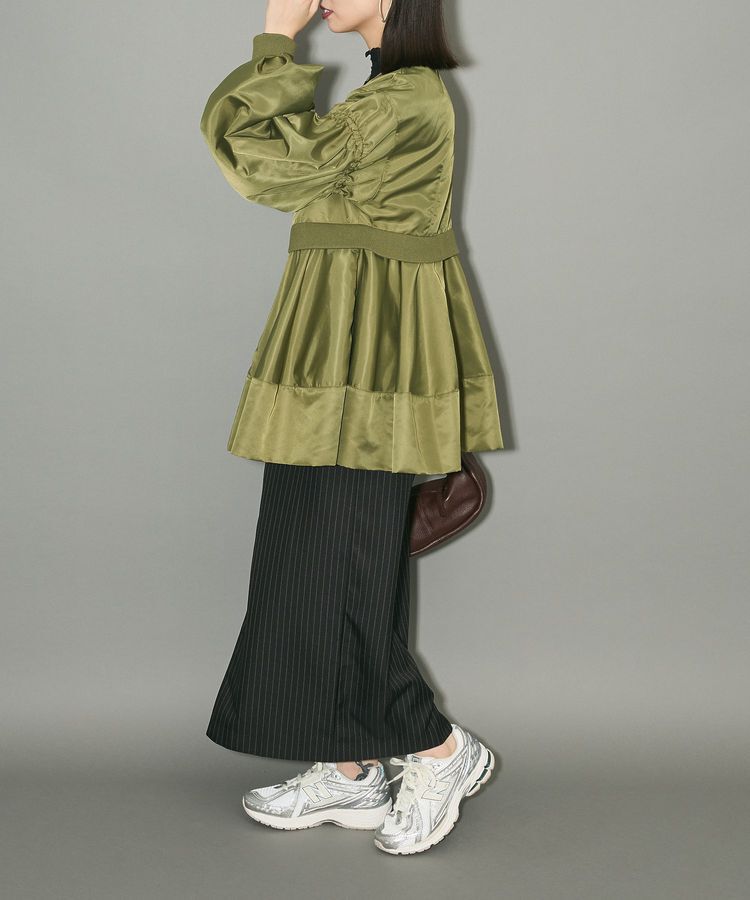 AnriettMusee「MA-1ペプラムブルゾン」|ブルゾン・スタジャン|