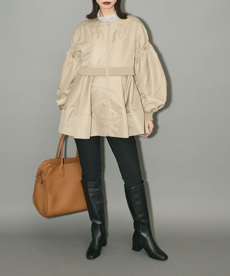 AnriettMusee「MA-1ペプラムブルゾン」|ブルゾン・スタジャン|