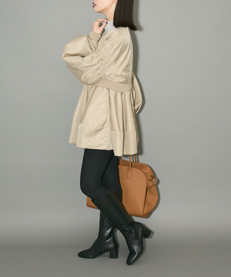 AnriettMusee「MA-1ペプラムブルゾン」|ブルゾン・スタジャン|