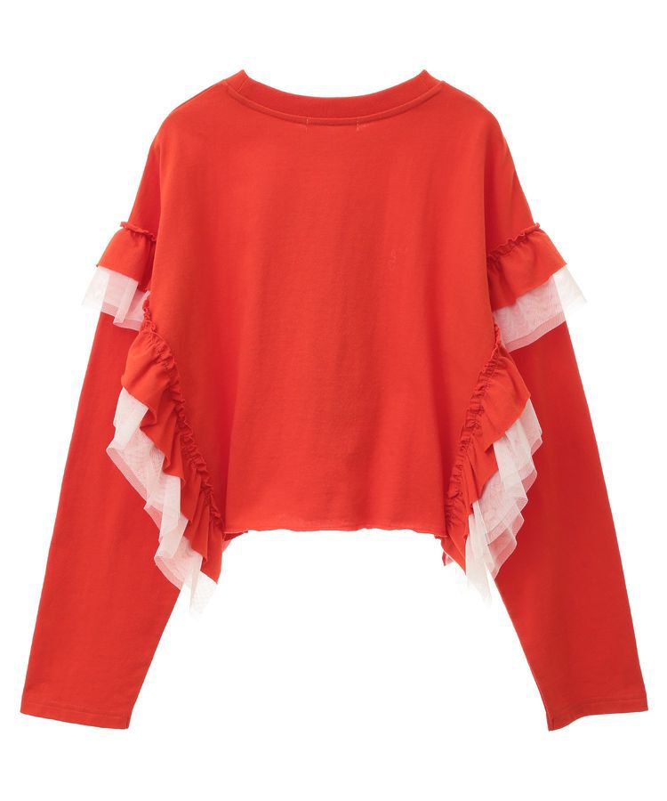 Green Parks「ミッキー＆フレンズ/袖フリルショート丈TEEⅡ」|Tシャツ・カットソー|