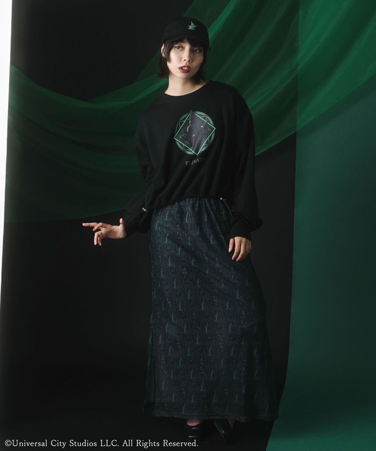 Green Parks「■WICKED パターンシアースカート」|タイト|