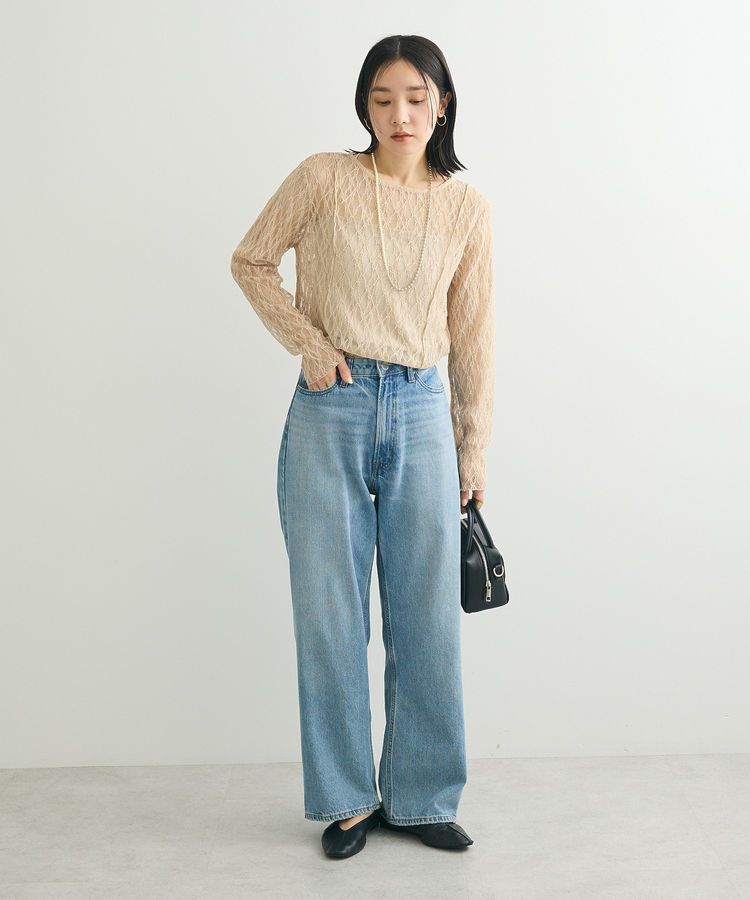 Green Parks「パネルラインレースカットプルオーバー」|Tシャツ・カットソー|