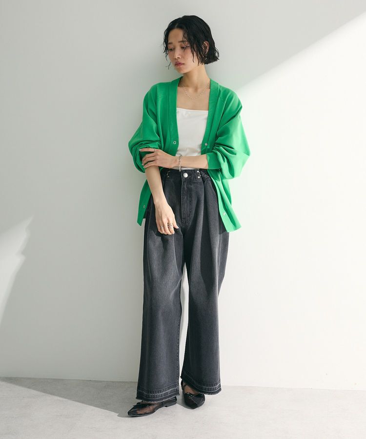 Green Parks「スポンディッシュVネックカーディガン」|カーディガン|