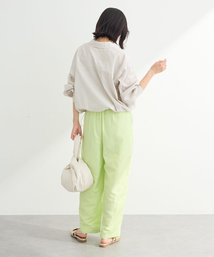 Green Parks「イージーケア裾ドロストシャツ」|シャツ・ブラウス|