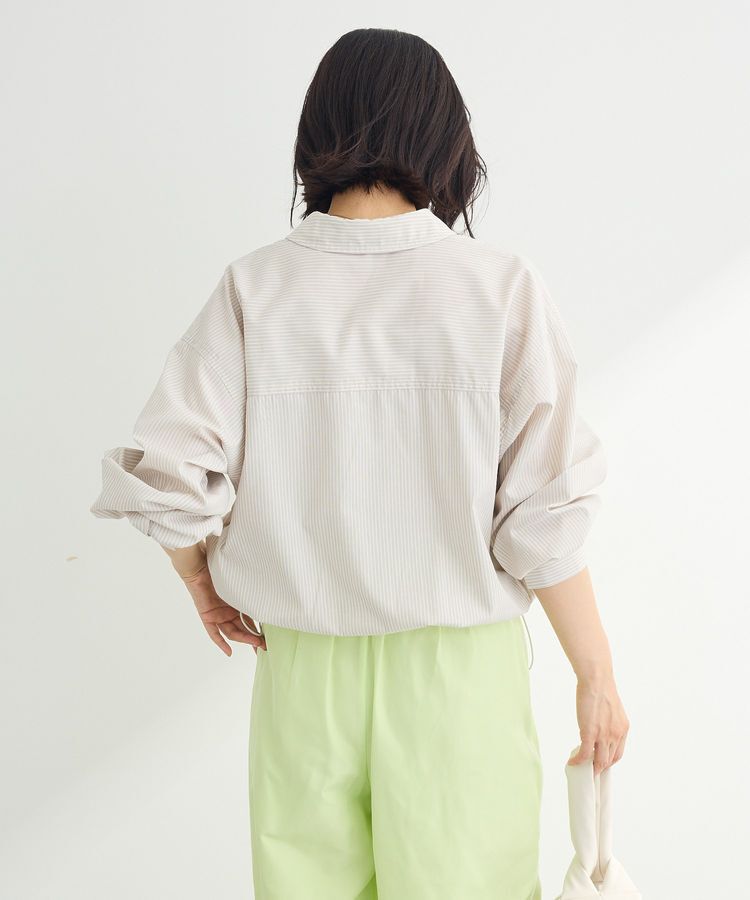 Green Parks「イージーケア裾ドロストシャツ」|シャツ・ブラウス|