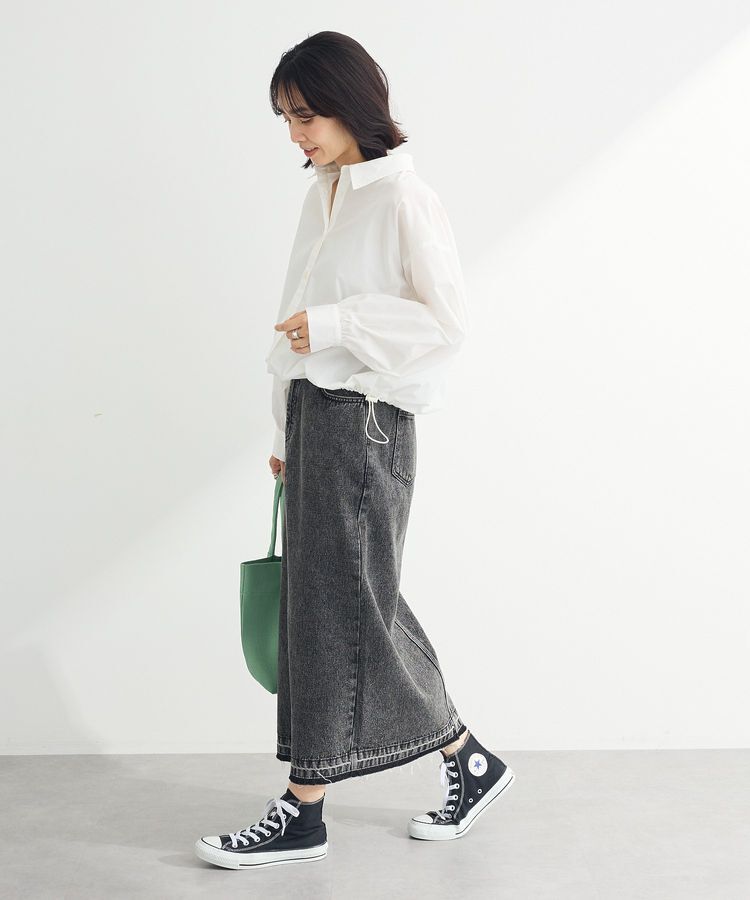Green Parks「イージーケア裾ドロストシャツ」|シャツ・ブラウス|