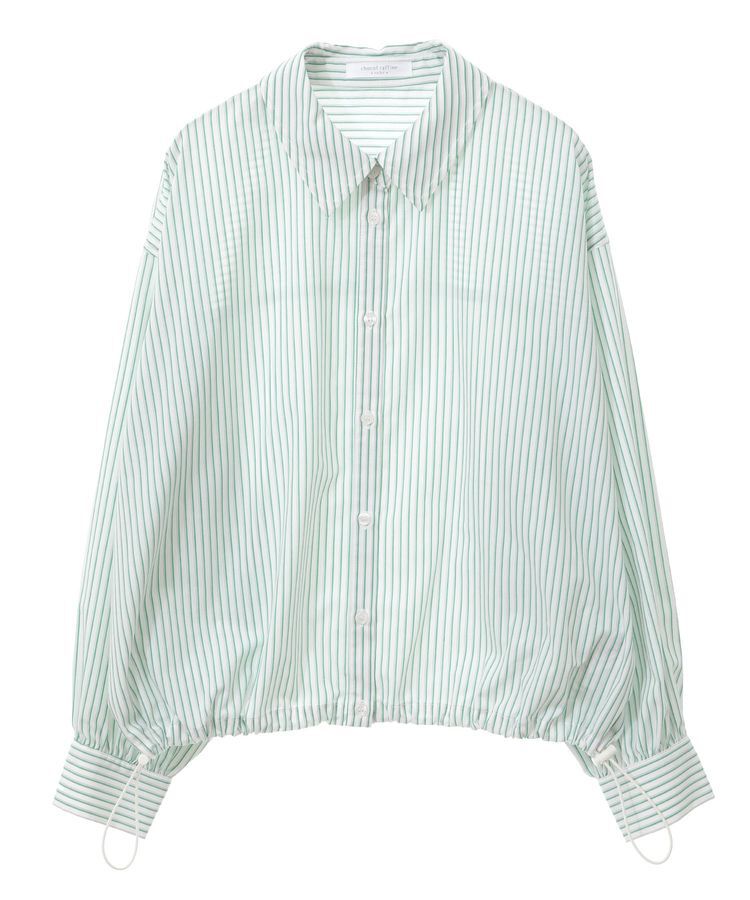 Green Parks「イージーケア裾ドロストシャツ」|シャツ・ブラウス|