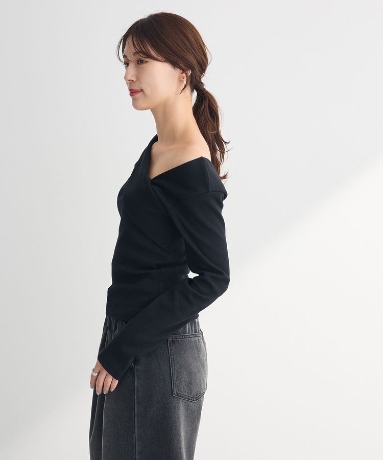 Green Parks「・swing by クロスネックプルオーバー」|Tシャツ・カットソー|