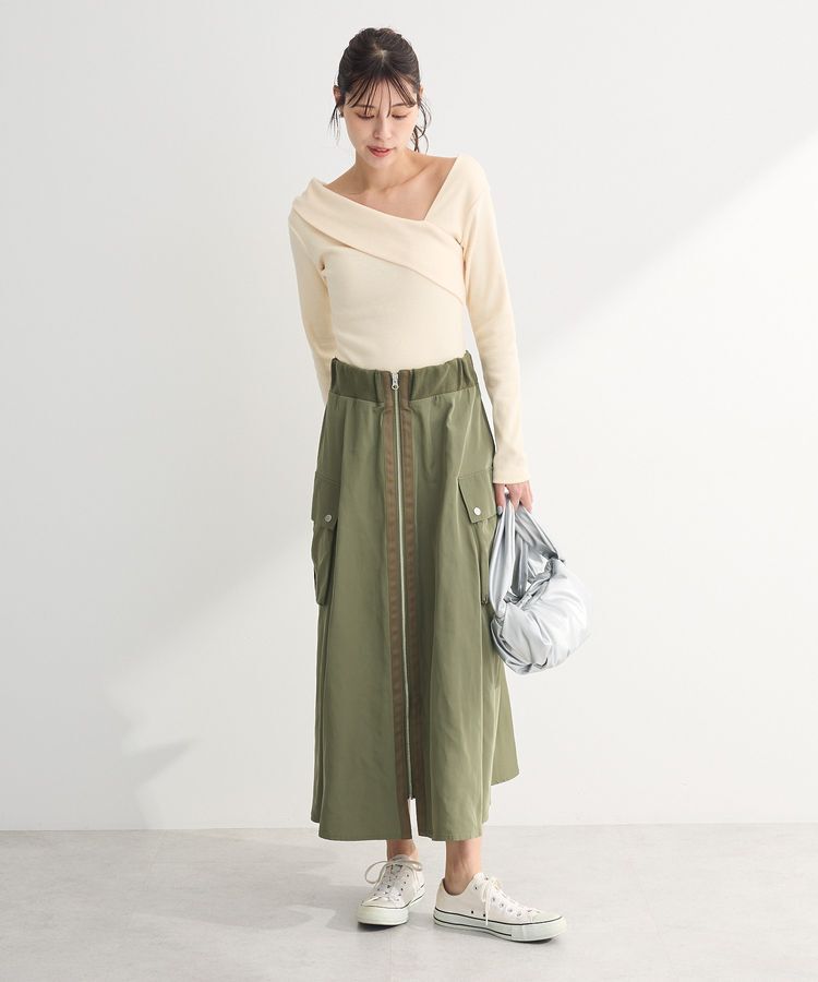 Green Parks「・swing by クロスネックプルオーバー」|Tシャツ・カットソー|