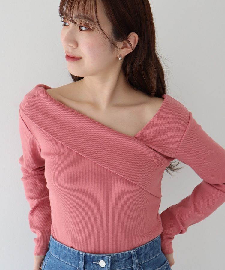 Green Parks「・swing by クロスネックプルオーバー」|Tシャツ・カットソー|