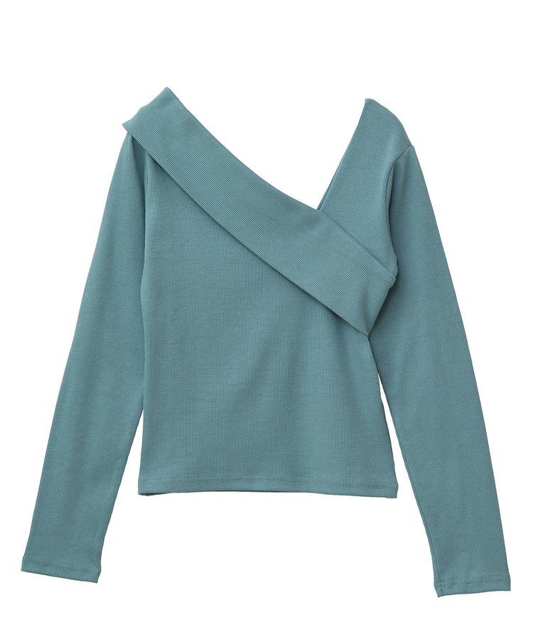 Green Parks「・swing by クロスネックプルオーバー」|Tシャツ・カットソー|