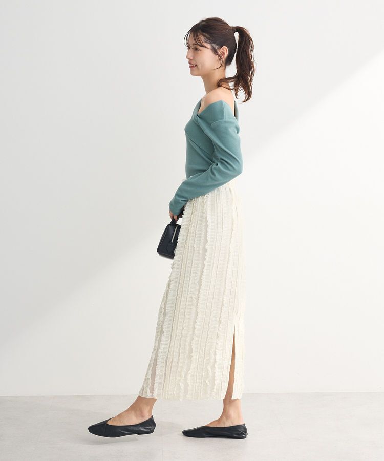 Green Parks「・swing by クロスネックプルオーバー」|Tシャツ・カットソー|