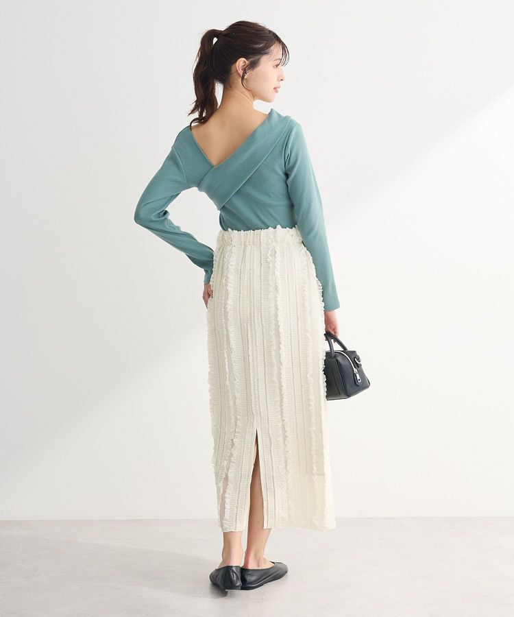 Green Parks「・swing by クロスネックプルオーバー」|Tシャツ・カットソー|