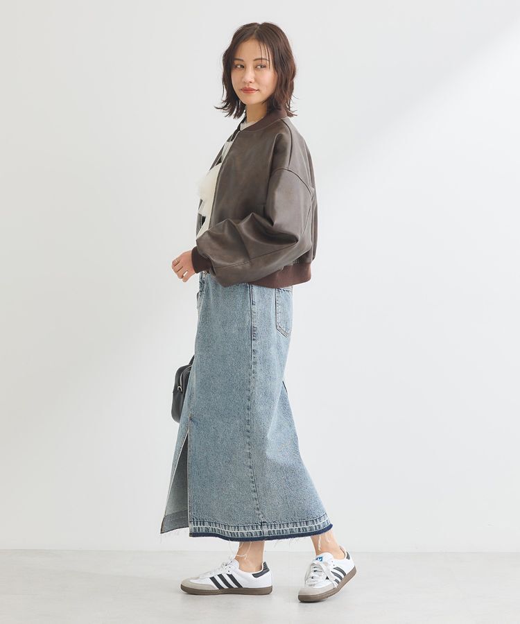 Green Parks「・ELENCARE DUE 合皮MA-1ブルゾン」|ブルゾン・スタジャン|