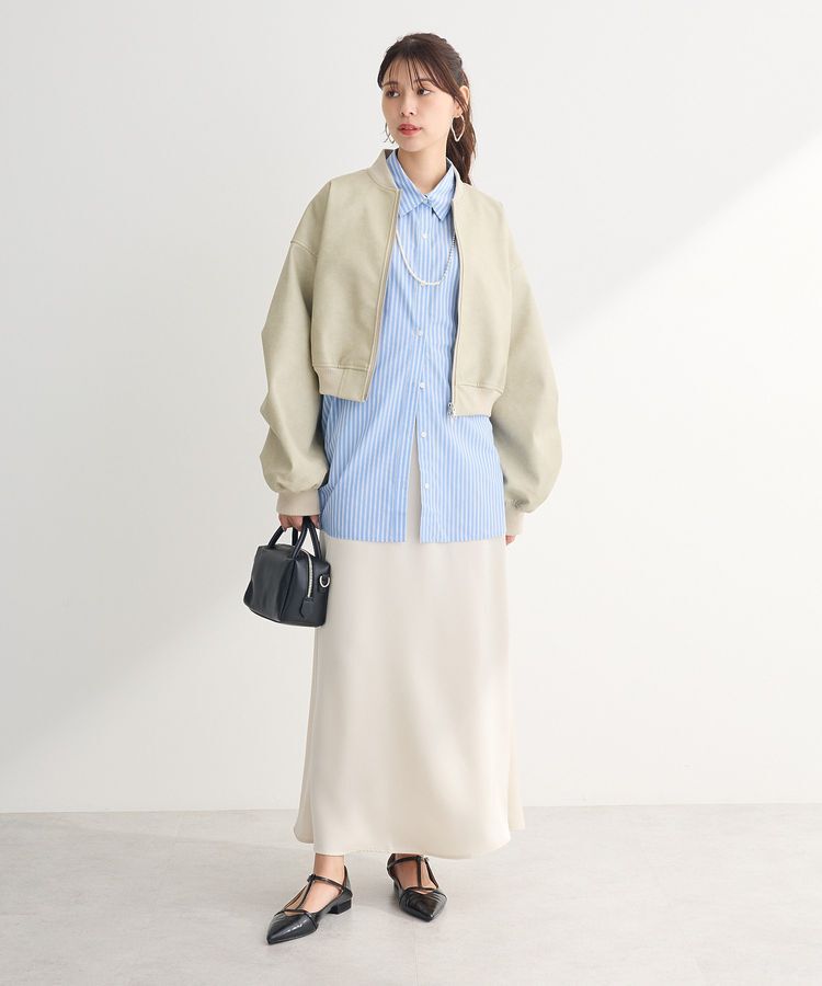 Green Parks「・ELENCARE DUE 合皮MA-1ブルゾン」|ブルゾン・スタジャン|