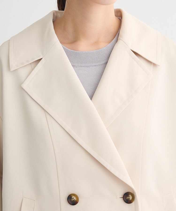 Green Parks「撥水加工 ショート丈トレンチコート」|トレンチコート|