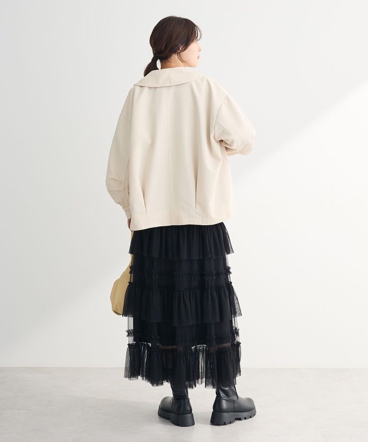 Green Parks「撥水加工 ショート丈トレンチコート」|トレンチコート|