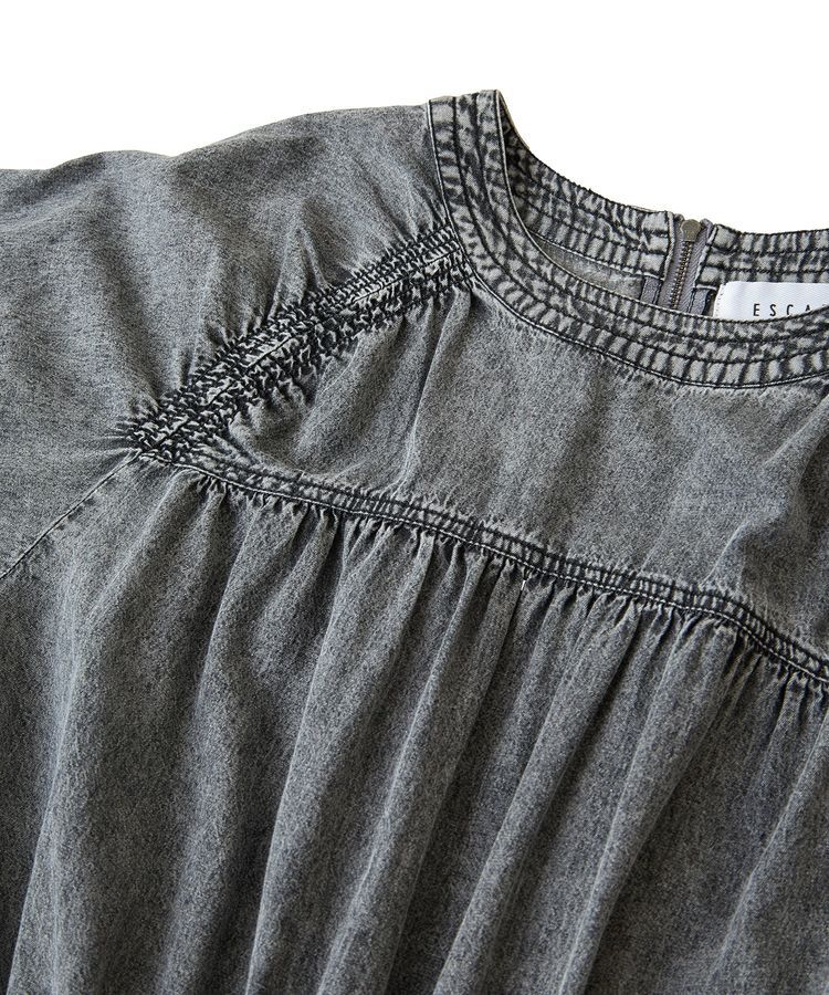 Green Parks「■ESCAR シャーリングデニムオールインワン」|オールインワン|