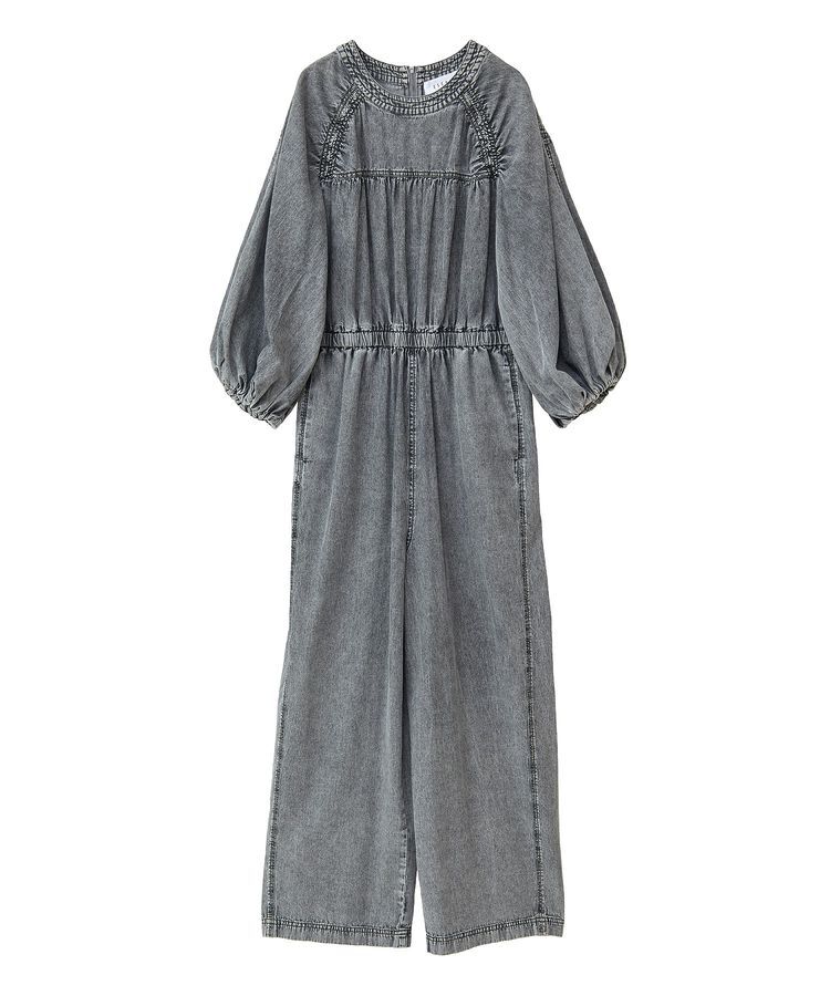 Green Parks「■ESCAR シャーリングデニムオールインワン」|オールインワン|