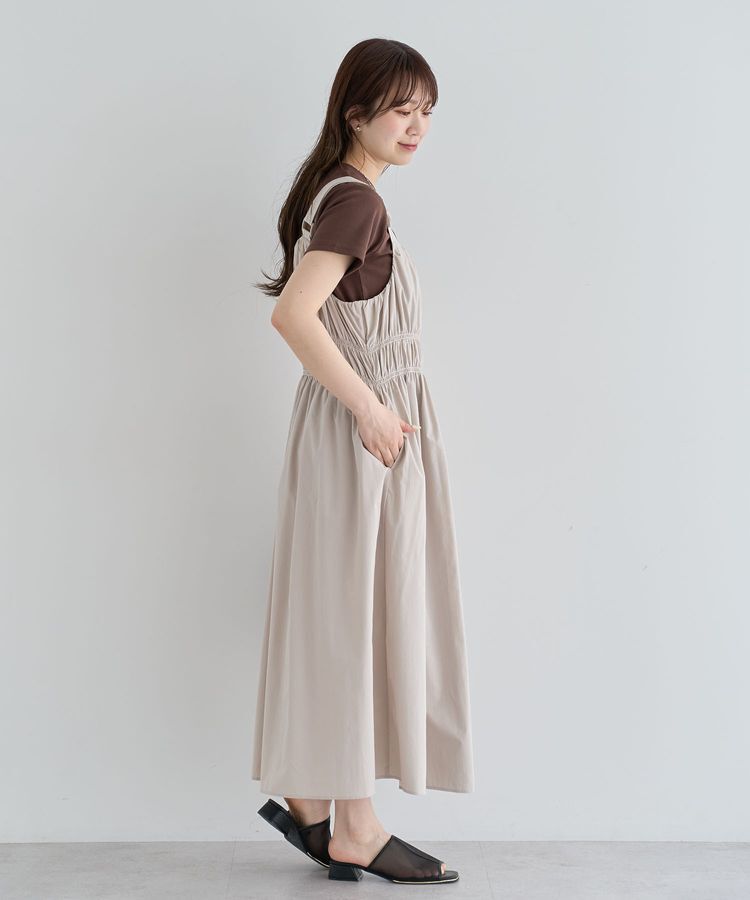 Green Parks「・SUGAR SPOON シャーリングジャンスカ」|ジャンパースカート|