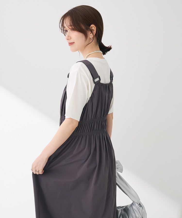 Green Parks「・SUGAR SPOON シャーリングジャンスカ」|ジャンパースカート|