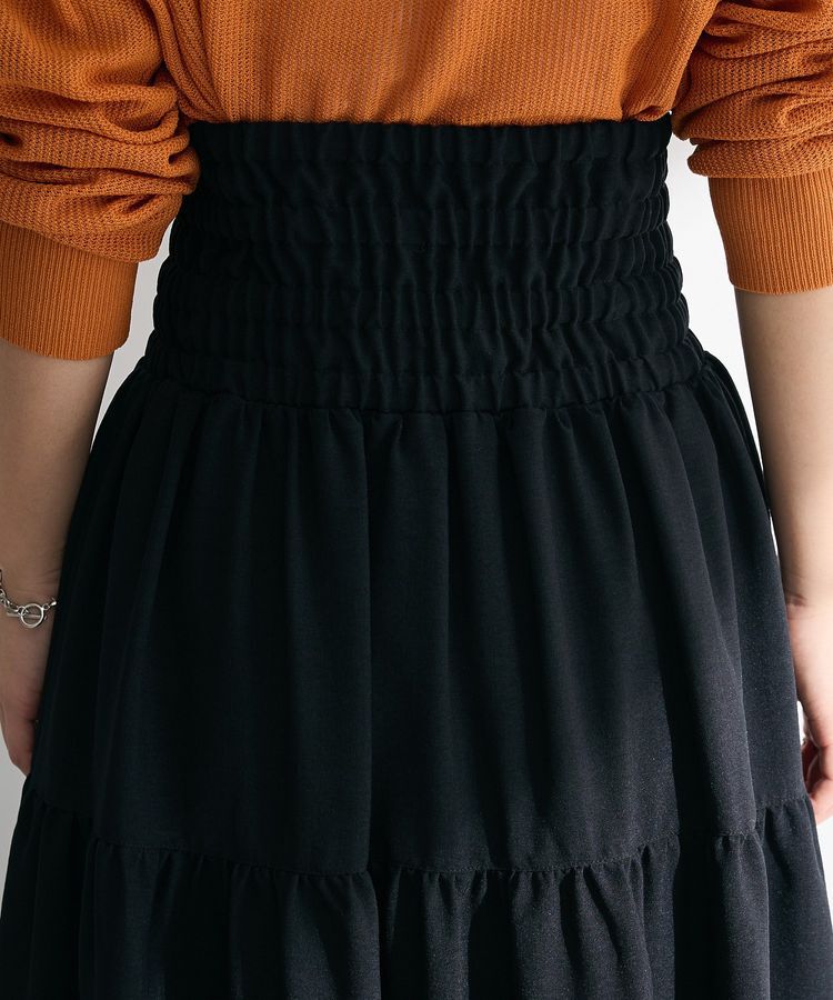 Green Parks「・ELENCARE DUE リネンライクティアードスカート」|フレア|