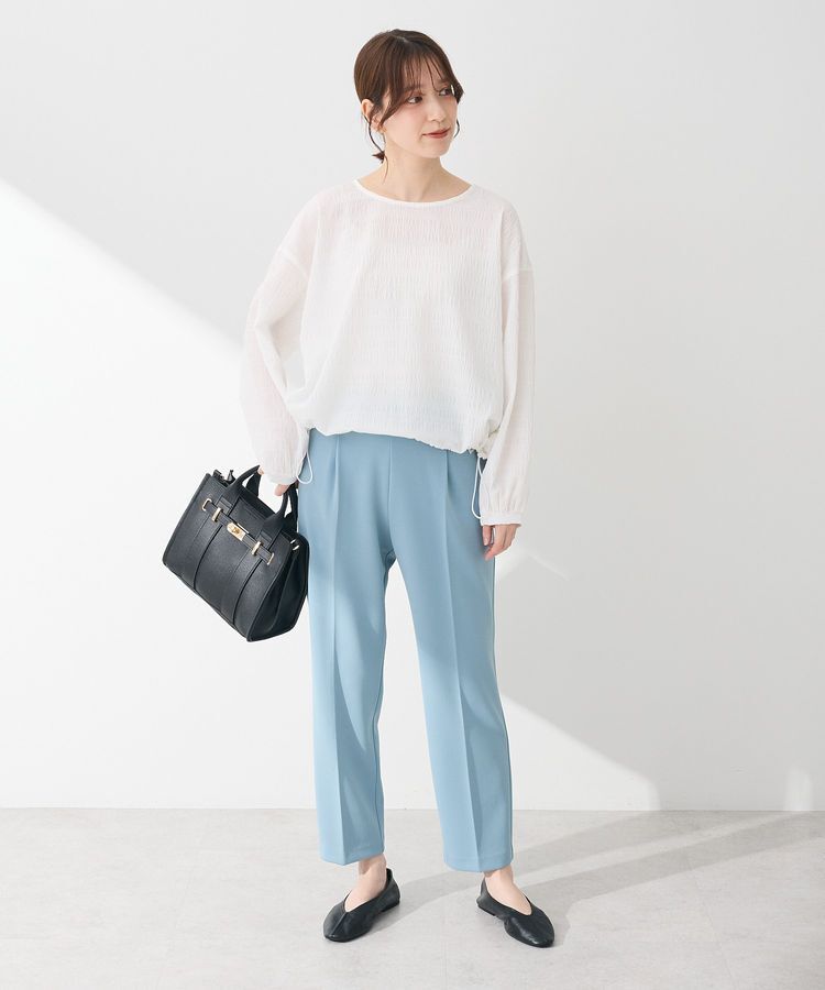 Green Parks「裾ドロスト表面長袖プルオーバー」|Tシャツ・カットソー|