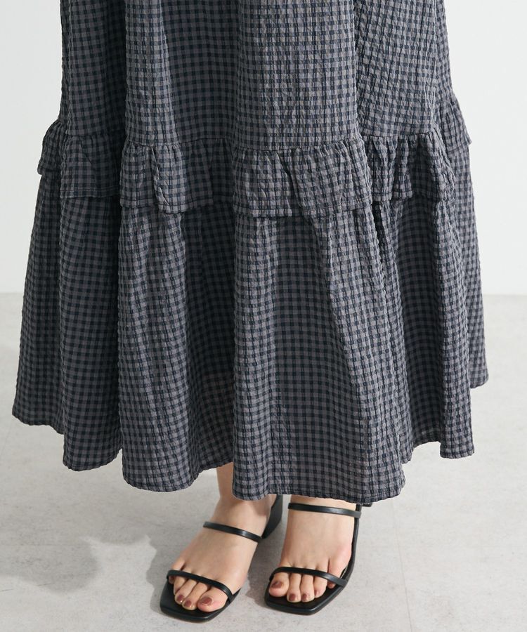 Green Parks「・ELENCARE DUE ギンガムキャミワンピース」|ワンピース|