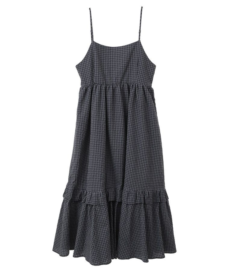 Green Parks「・ELENCARE DUE ギンガムキャミワンピース」|ワンピース|