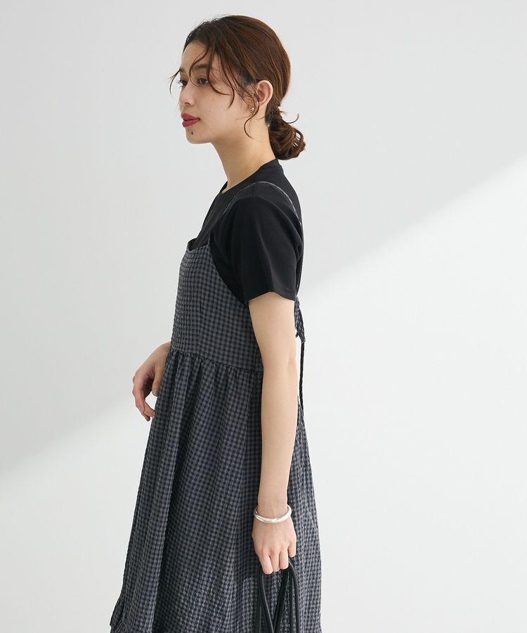 Green Parks「・ELENCARE DUE ギンガムキャミワンピース」|ワンピース|