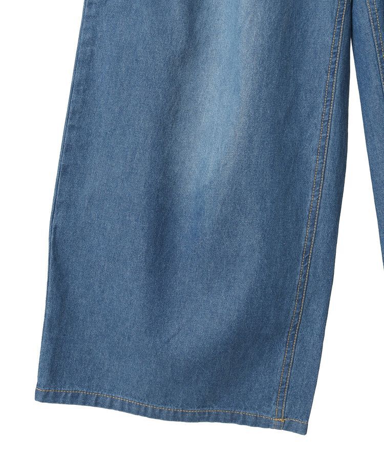 Green Parks「ライトデニムワイドパンツ」|デニム|