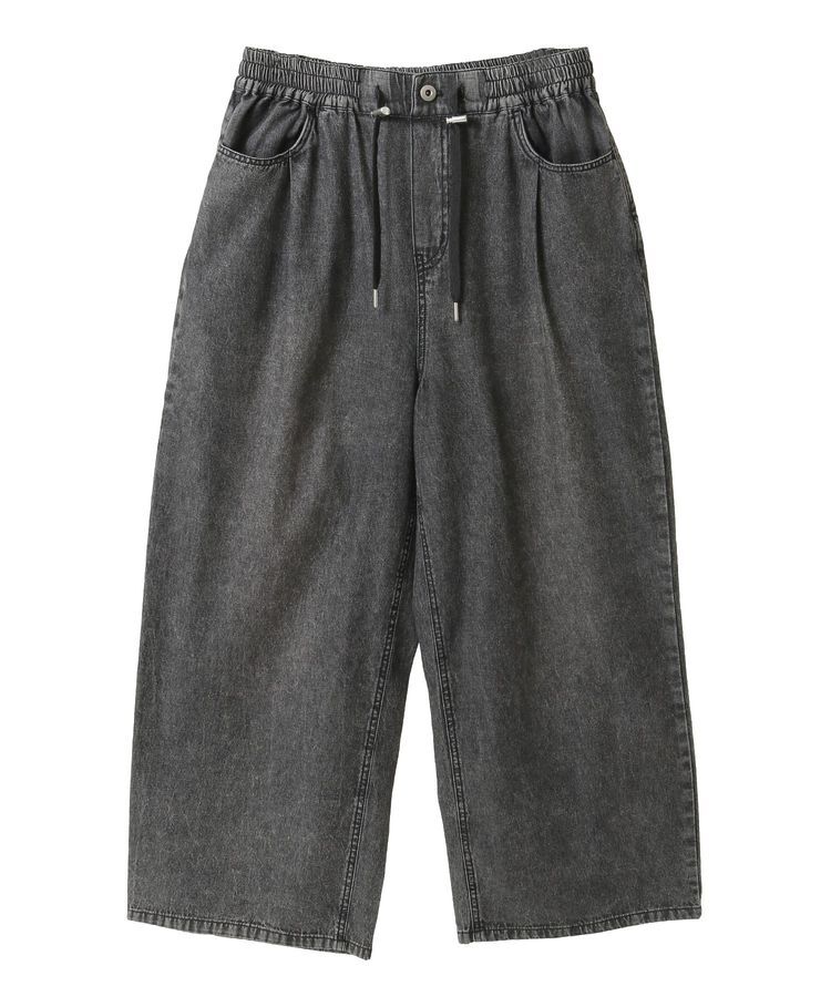 Green Parks「ライトデニムワイドパンツ」|デニム|