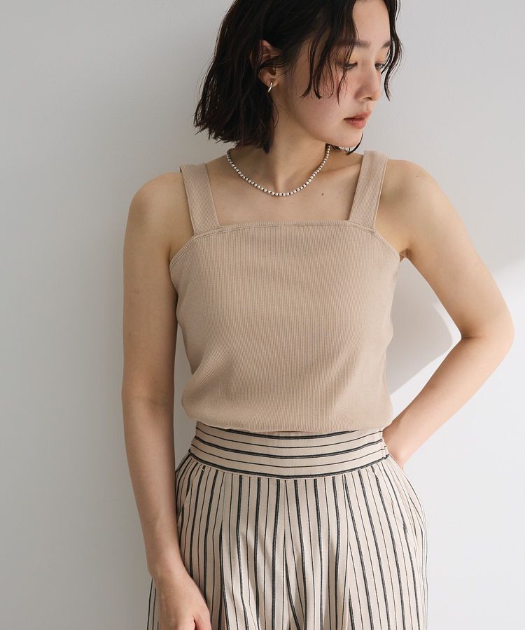 Green Parks「スクエアラメタンクトップ」|インナー|