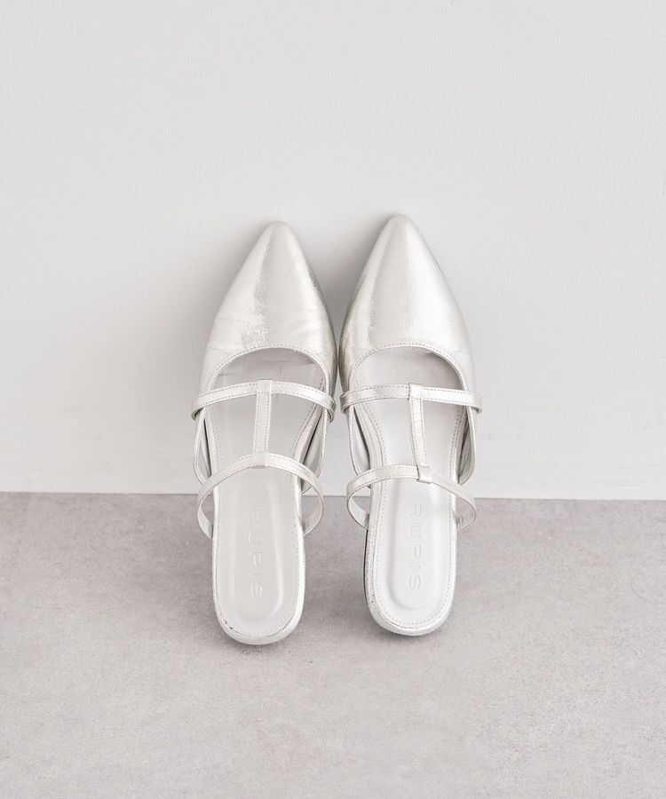 armonia「RUPIS.ポインテッドTストラップミュール」|サンダル|Silver