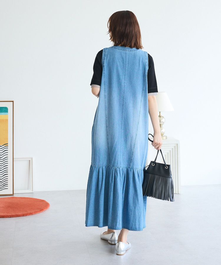 Green Parks「・SUGAR SPOON W-ZIPデニムロングワンピ」|ワンピース|
