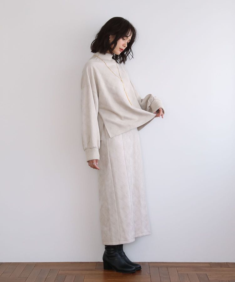 Green Parks「・ELENCARE DUE エンボスプルオーバー」|Tシャツ・カットソー|