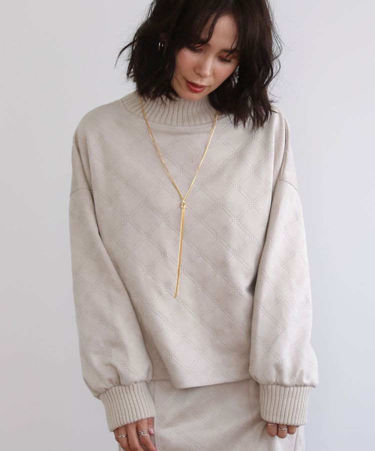 Green Parks「・ELENCARE DUE エンボスプルオーバー」|Tシャツ・カットソー|