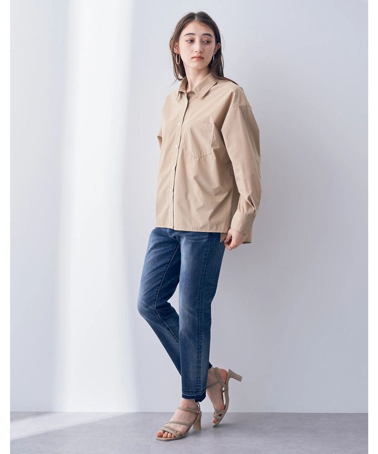 Editt by YECCA VECCA「カットオフクロップドデニムパンツ」|デニム|