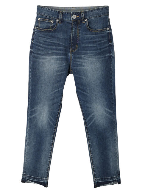 Editt by YECCA VECCA「カットオフクロップドデニムパンツ」|デニム|