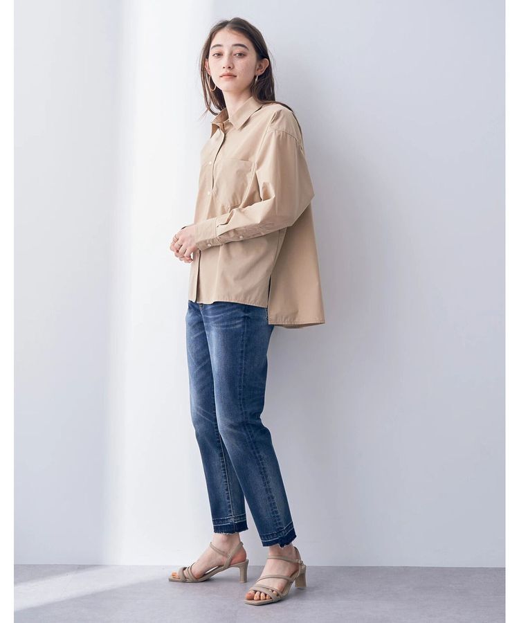 Editt by YECCA VECCA「カットオフクロップドデニムパンツ」|デニム|